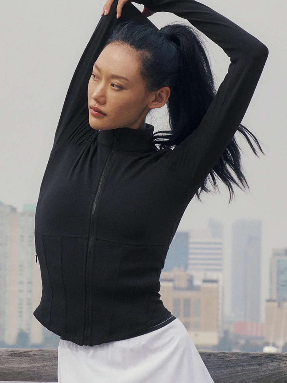 Black Alo Corset Jacket/Sweater Sz M